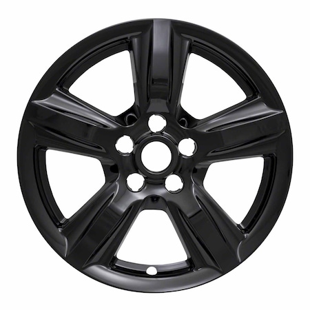 Coast2Coast 17", 5 Spoke, Gloss Black, Plastic, Set Of 4, Not Compatible With Steel Wheels IWCIMP408BLK